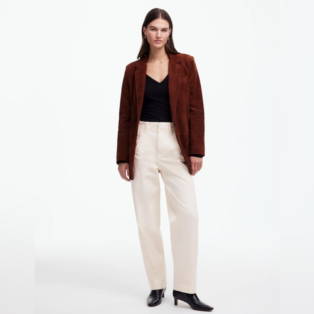 Madewell Tapered Denim Trousers- Ivory sz27